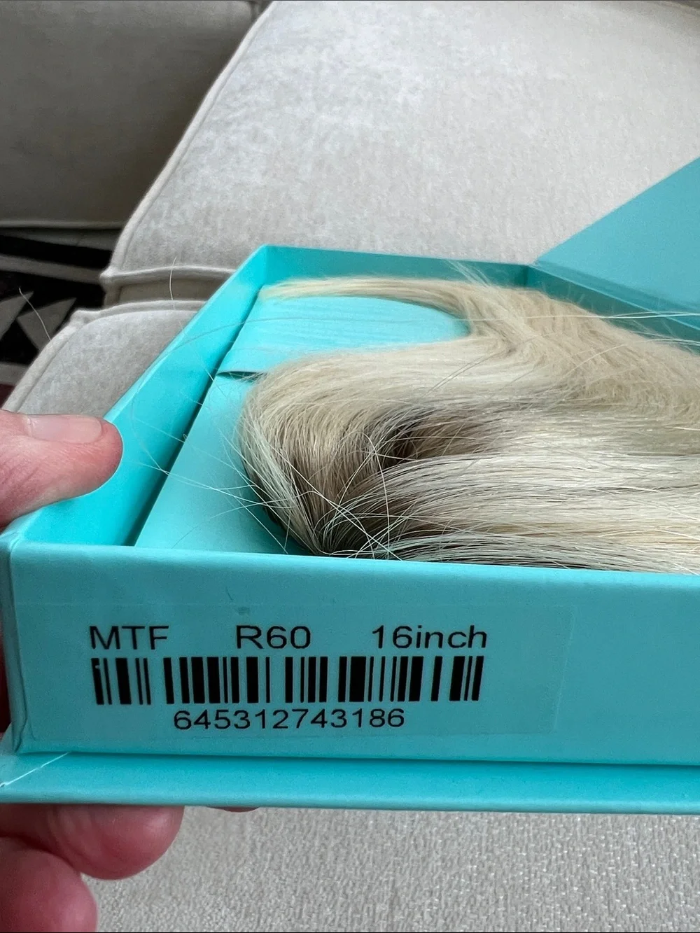 HaloCouture Rooted Blonde Hybrid Fall - Remy Human Hair Extension R60